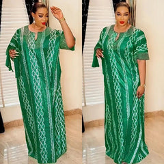 Exquisite African Abayas: Luxury Caftan Dresses for Weddings, Parties, and Beyond - Flexi Africa - Flexi Africa offers Free Delivery Worldwide - Vibrant African traditional clothing showcasing bold prints and intricate designs