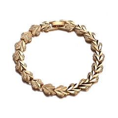 Gold - Tone Wide Bangle Bracelet for Women – African Ethiopian - Inspired Hand Chain Jewelry - Free Delivery Worldwide only at Flexi Africa