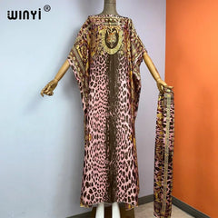 Holiday Party Chic: Elegant Oversized Kaftan with African Print - Fashionable Dress for Women/Ladies - Free Delivery Worldwide only at Flexi Africa