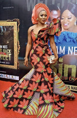 Kente mermaid gown, African prom dress, African print dress - Free Delivery Worldwide only at Flexi Africa