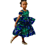 Kids African Print Princess Dress – Sleeveless Ankara Casual Mini Dress for Girls - Free Delivery Worldwide only at Flexi Africa