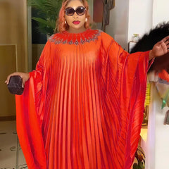 Latest Diamonds African Dresses for Women Evening Wedding Party Gown Loose Robe Africa Clothing Ankara Dashiki Kaftan Abaya 2024 - Free Delivery Worldwide only at Flexi Africa