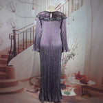 Luxury African Boubou Dress for Women – Classical Elegance Rhodochrosite Design with Folded Pleats - Free Delivery Worldwide only at Flexi Africa