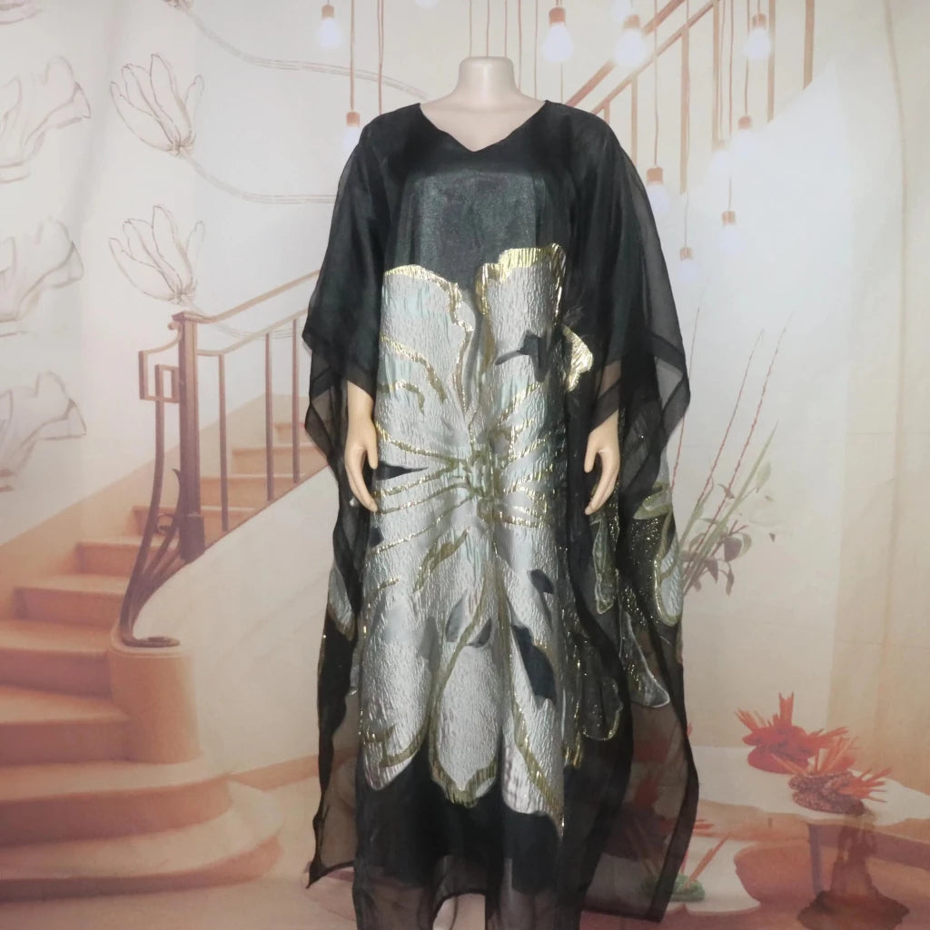 Luxury African Embroidered 2PC Outfit for Women – Elegant Party & Event Wear - Free Delivery Worldwide only at Flexi Africa