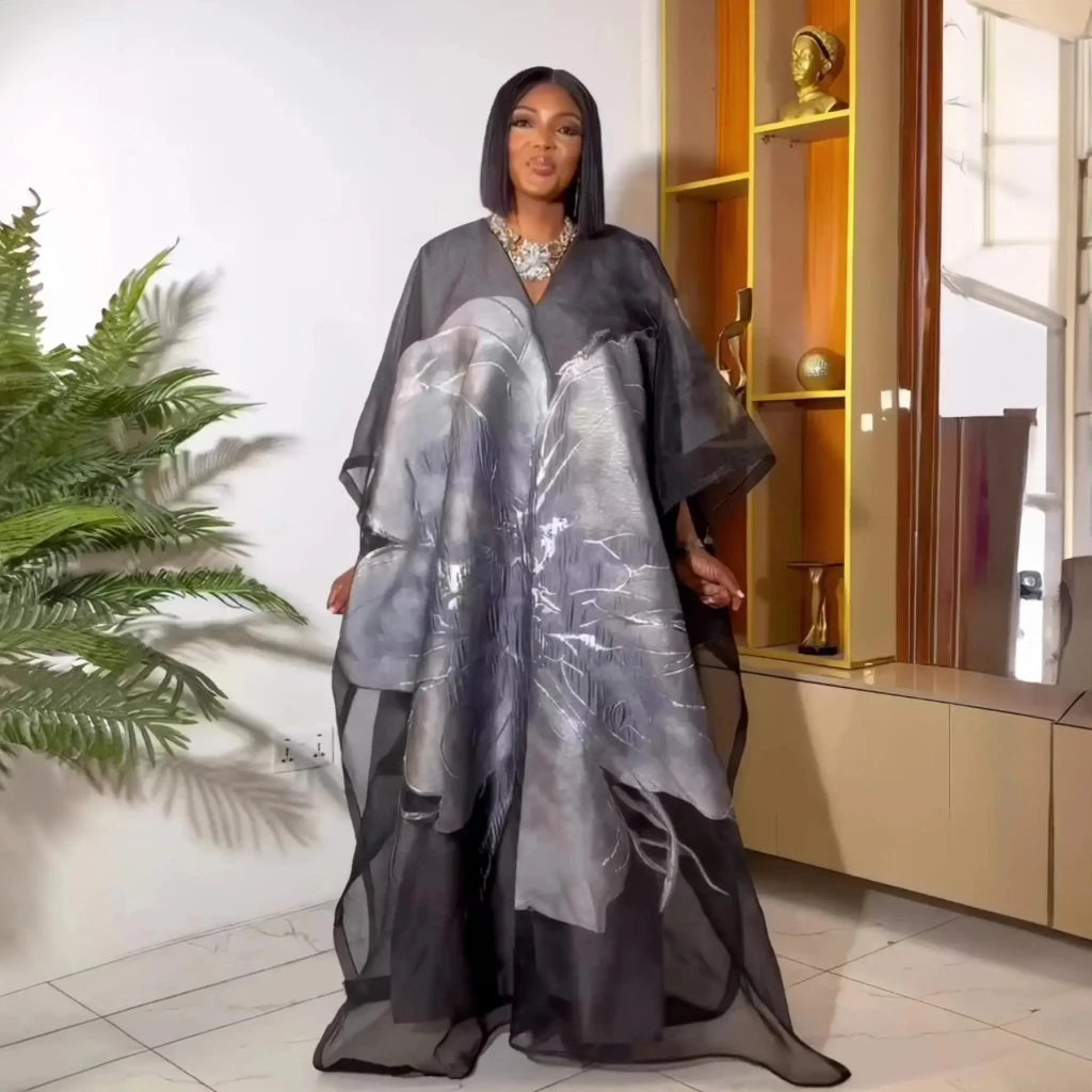 Luxury African Embroidered 2PC Outfit for Women – Elegant Party & Event Wear - Free Delivery Worldwide only at Flexi Africa