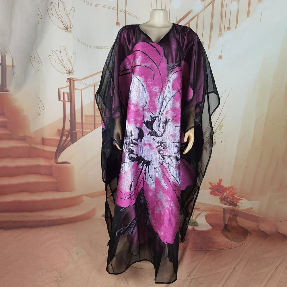 Luxury African Embroidered 2PC Outfit for Women – Elegant Party & Event Wear - Free Delivery Worldwide only at Flexi Africa