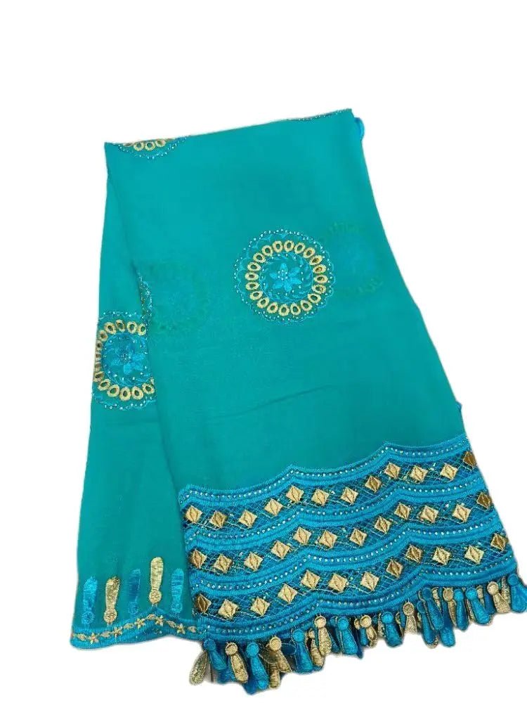 Luxury Cotton African Scarf – Muslim Women’s Hijab Shawl - Free Delivery Worldwide only at Flexi Africa