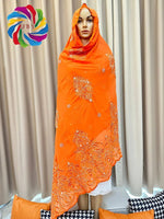 Luxury Cotton African Scarf – Muslim Women’s Hijab Shawl - Free Delivery Worldwide only at Flexi Africa