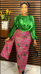 MD Plus Size African Elegant Party Dresses for Women 2023 New Fashion Chiffon Maxi Long Dress Kaftan Muslim Gown Ladies Clothing - Free Delivery Worldwide only at Flexi Africa