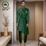 Men’s African Dashiki Suit Set – Modern Two - Piece Top & Pants Outfit - Free Delivery Worldwide only at Flexi Africa