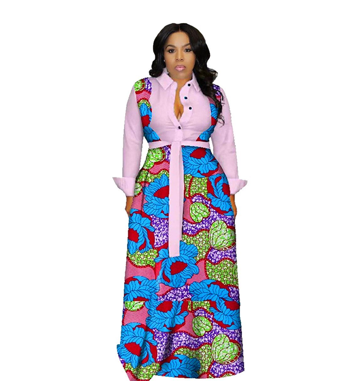 Multicolored African Dresses for Women in New Muslim Fashion - Abayas, Dashikis, Kaftans, and Long Maxi Dresses - Flexi Africa - Flexi Africa offers Free Delivery Worldwide - Vibrant African traditional clothing showcasing bold prints and intricate designs