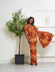 Nengi Ankara Dress with beaded detail | Special Occasion - Free Delivery Worldwide only at Flexi Africa