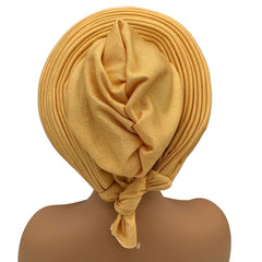 Ready-to-Wear African Auto Gele Headtie: Elegant Head Wraps for Women's Nigeria Wedding Party and Turban Cap - Flexi Africa