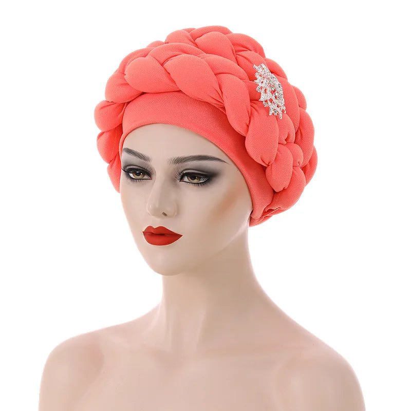 Stylish Auto Gele Bonnet Hat: Elevate Your Look with Nigerian Headwear for Women - Flexi Africa - FREE INTERNATIONAL POST