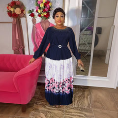 Stylish Plus Size African 2PC Sets: Dashiki Ankara Tops and Skirts for Elegant Wedding Party Dresses - Flexi Africa