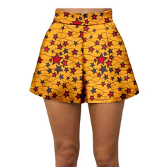 Summer Vibes: African Print Pattern Beach Shorts for Women, 100% Cotton - Flexi Africa - Free Delivery www.flexiafrica.com