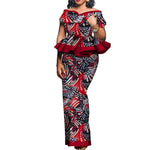 Traditional African 2PC Outfit – Dashiki Top and Skirt Set for Women - Free Delivery Worldwide only at Flexi Africa