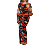 Traditional African 2PC Outfit – Dashiki Top and Skirt Set for Women - Free Delivery Worldwide only at Flexi Africa