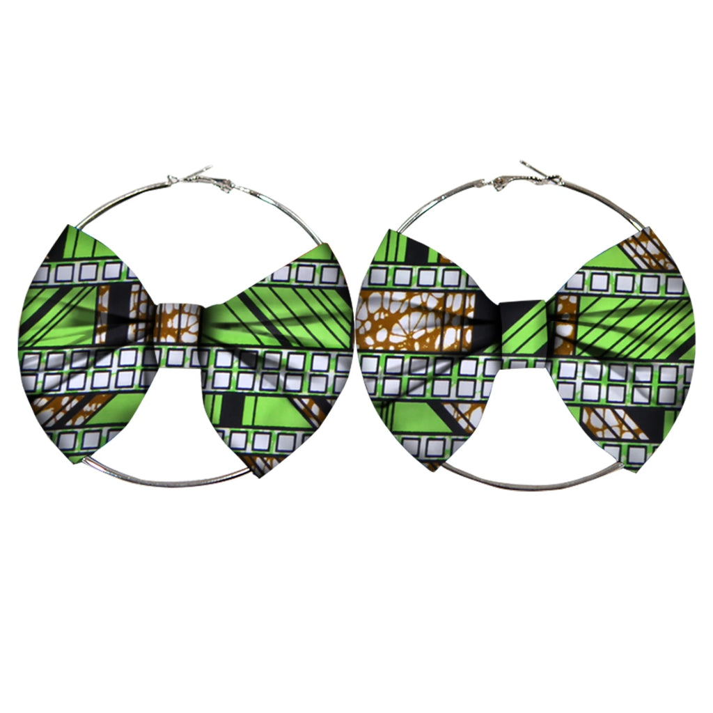 Women’s African Fashion Earrings – Handmade Circle Statement Accessories - Free Delivery Worldwide only at Flexi Africa