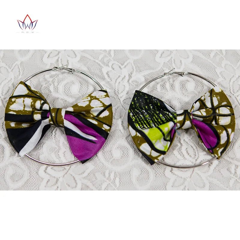Women’s African Fashion Earrings – Handmade Circle Statement Accessories - Free Delivery Worldwide only at Flexi Africa