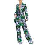 Women’s African Fashion Outfit – Ankara Trench Coat and Long Pants Set - Free Delivery Worldwide only at Flexi Africa