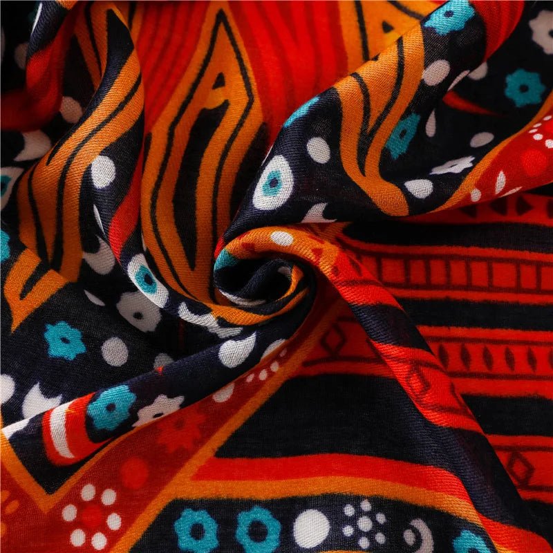 Women’s African Print Viscose Shawl – Floral Tassel Winter Scarf, Hijab & Wrap - Free Delivery Worldwide only at Flexi Africa