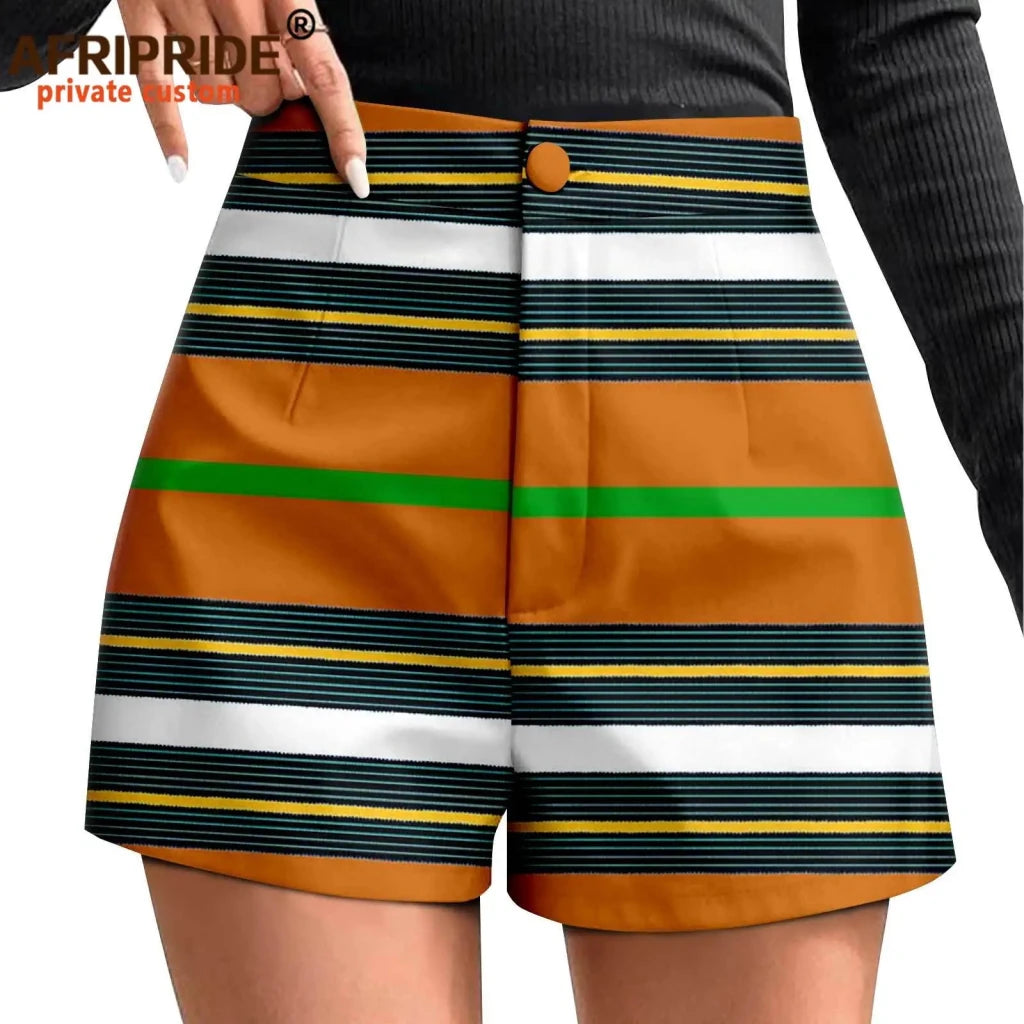 Buy Women’s Ankara Print High-Waisted Athletic Shorts – Casual Summer Style with Pockets for only $12.78 at Flexi Africa!