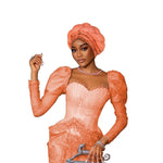 Women’s Nigerian Auto Gele – Stylish Wedding & Party Headscarf - Free Delivery Worldwide only at Flexi Africa